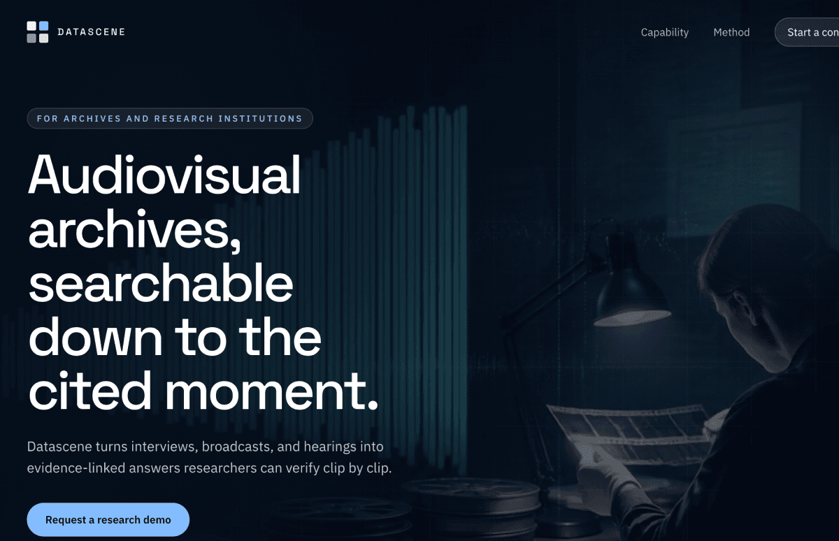 Datascene website preview