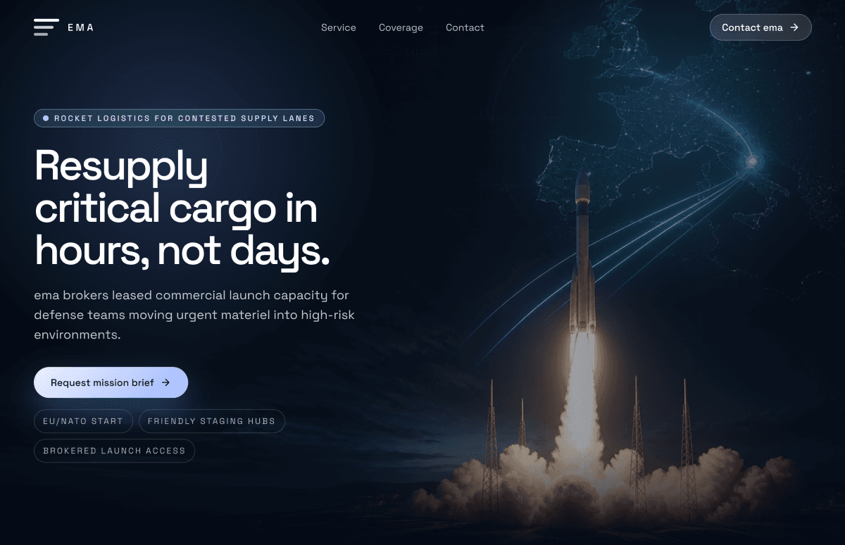 Ema website preview